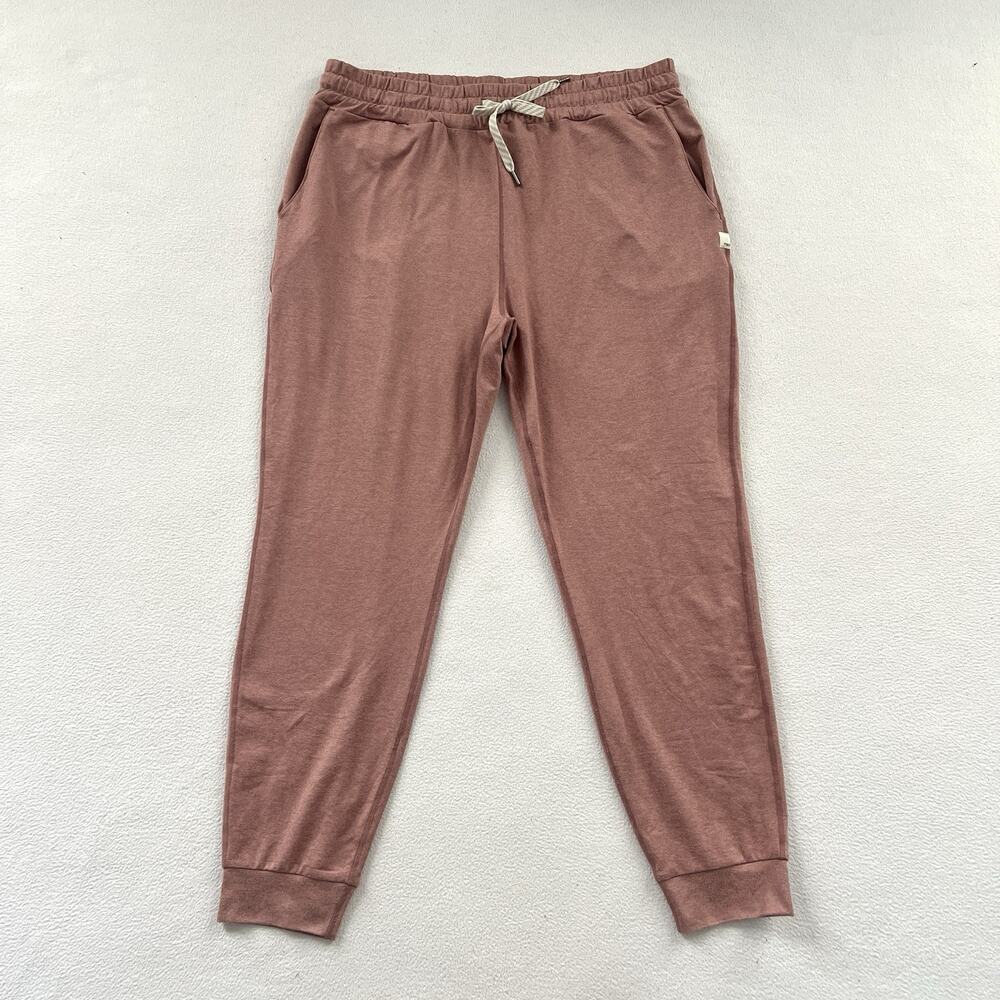Vuori Blunt Clay Heather Dusty Rose Performance Jogger Drawstring DreamKnit L
